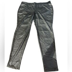 Torrid Black Faux Leather Leggings Size 3 High Rise Pull On Pants